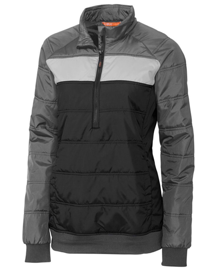 Shop Cutter & Buck Thaw Insulated Packable Pullover In Black