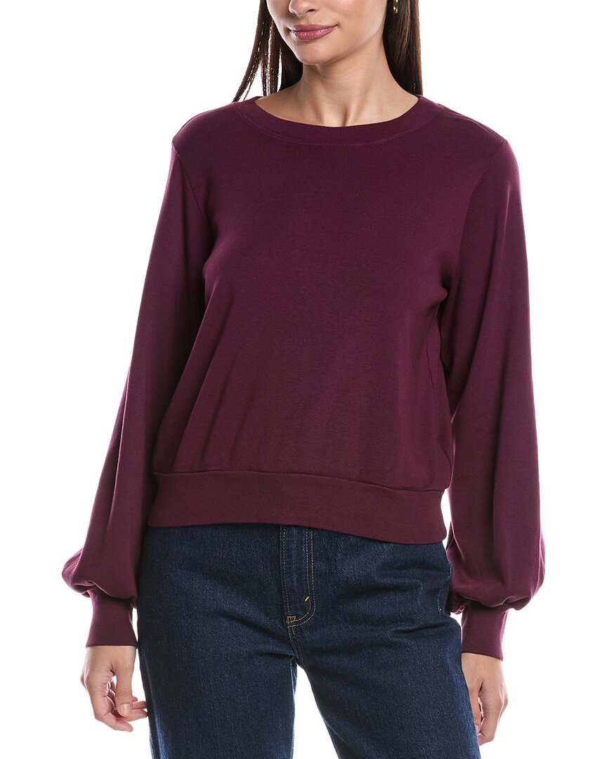 Michael Stars Mac Balloon Sleeve Tee In Plum In Purple