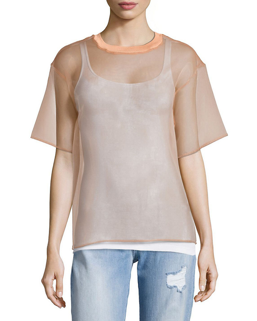 Image of MSGM Sheer Crewneck Top