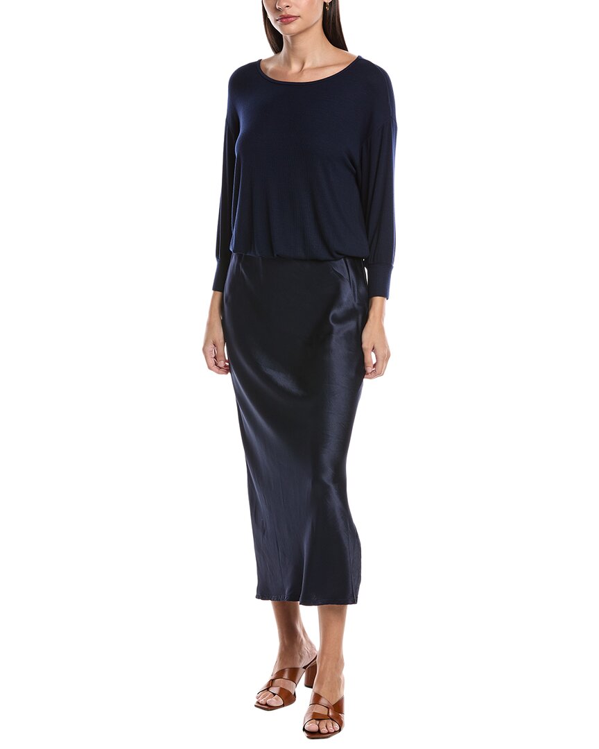 Michael Stars Nadia 2-in-1 Maxi Dress In Blue