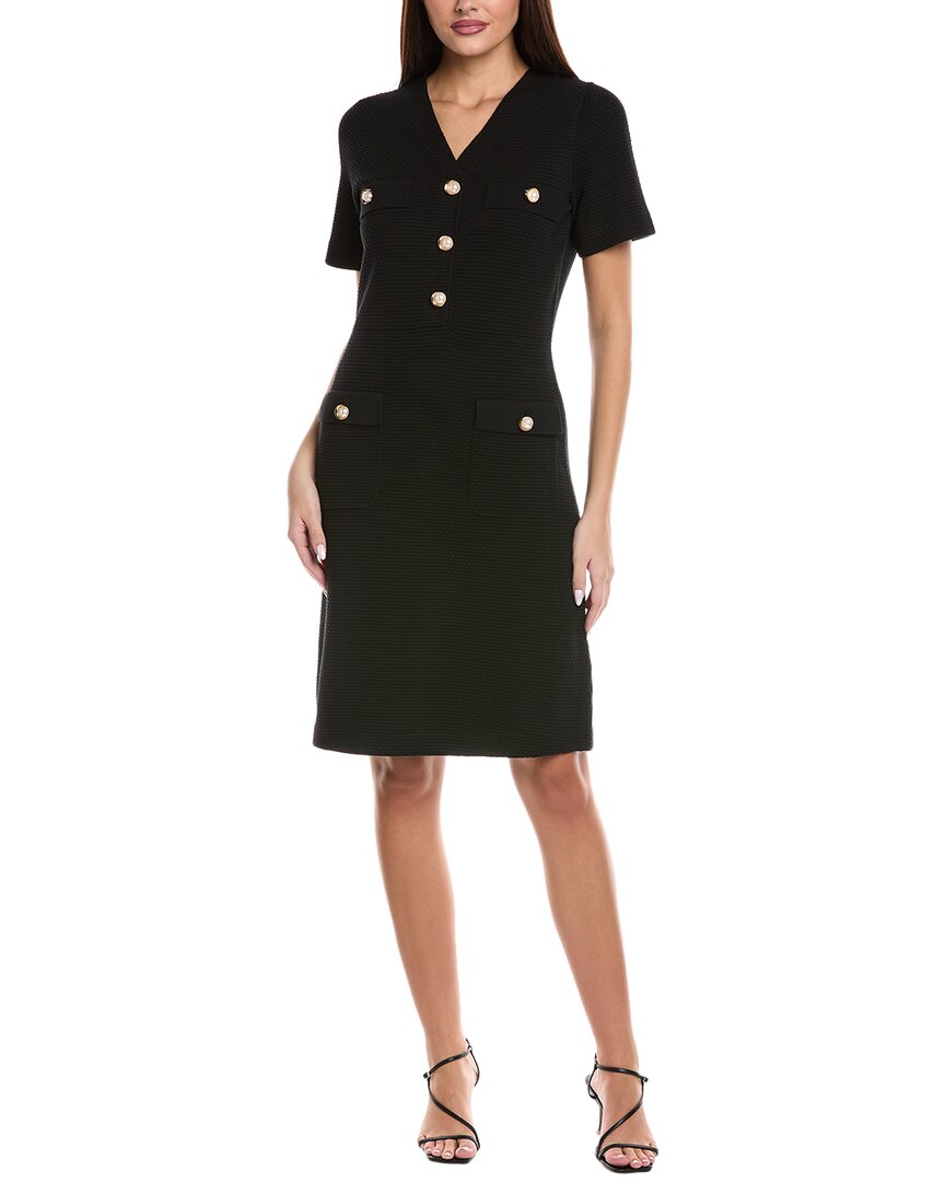St John St. John Riso A-line Dress In Black
