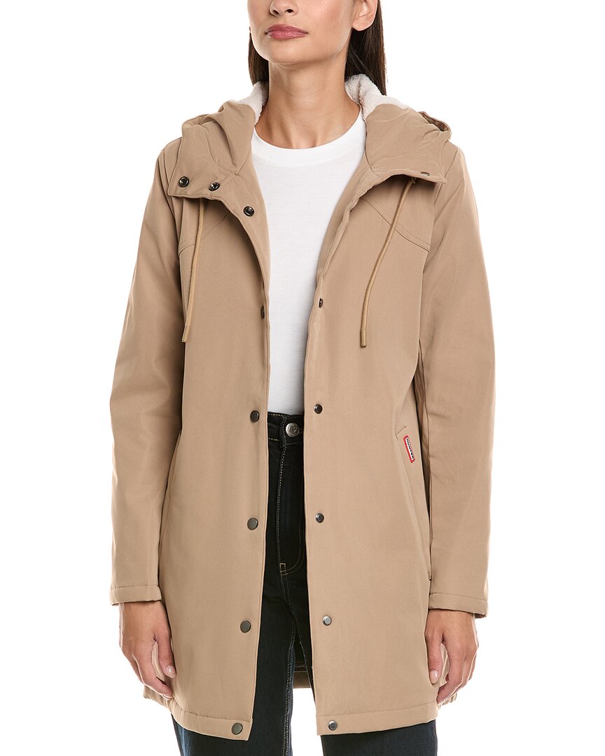 Hunter Billie Hooded Rain Coat In Multi