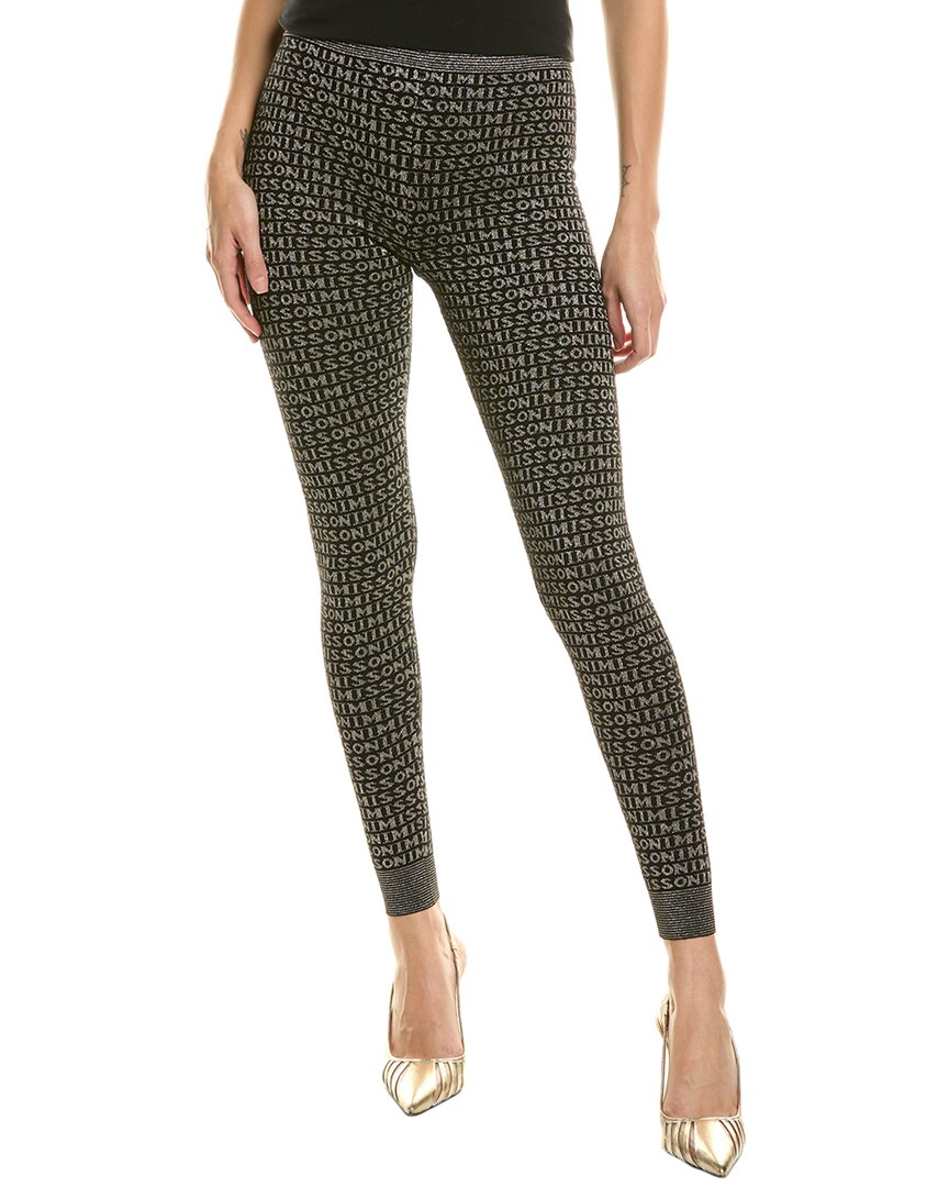 M Missoni Wool-blend Legging In Black
