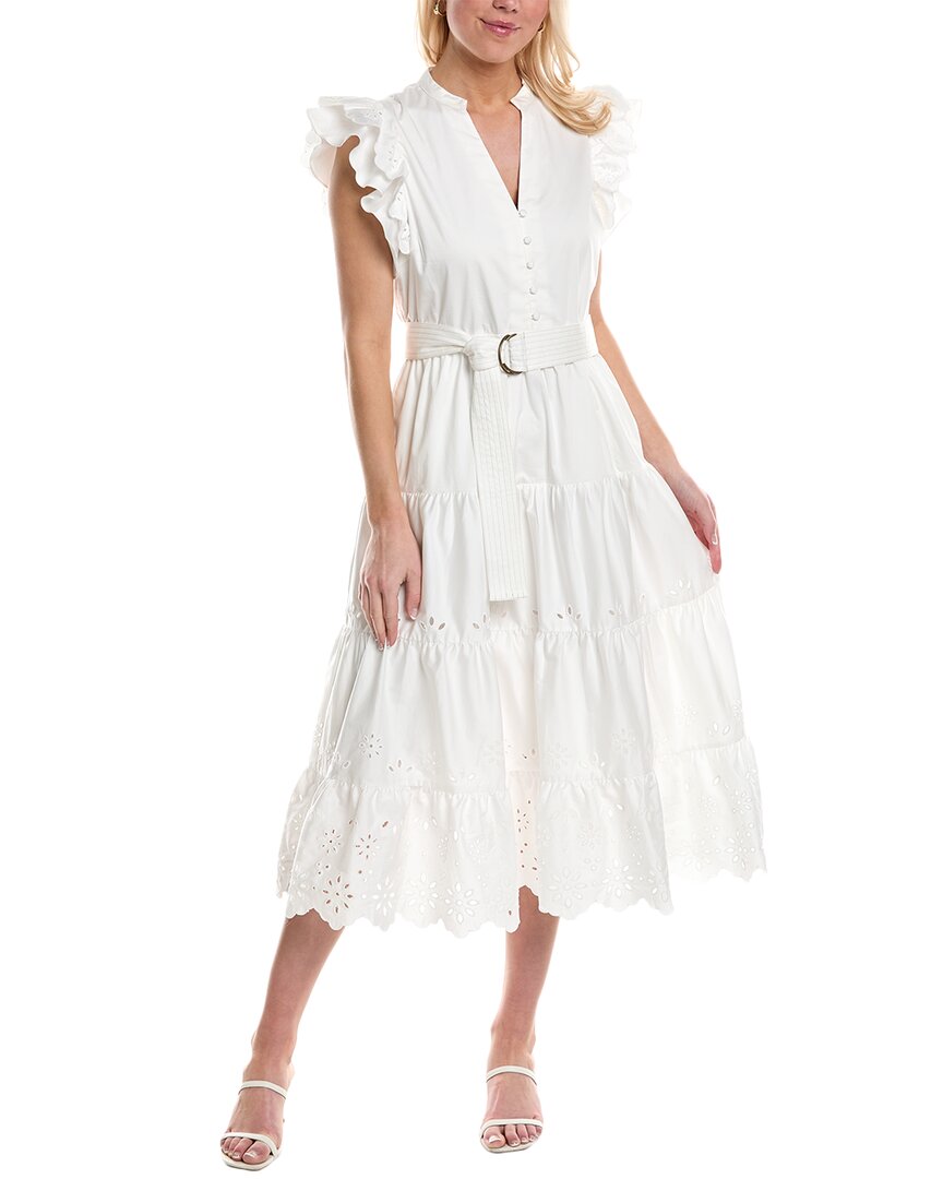 Shop Crosby By Mollie Burch Kemble Midi Dress In White
