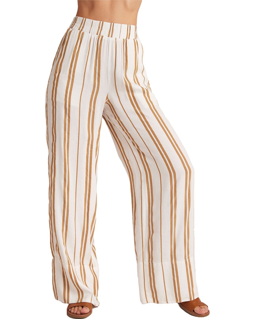 Bella Dahl Stripe Wide Leg Linen Blend Pants