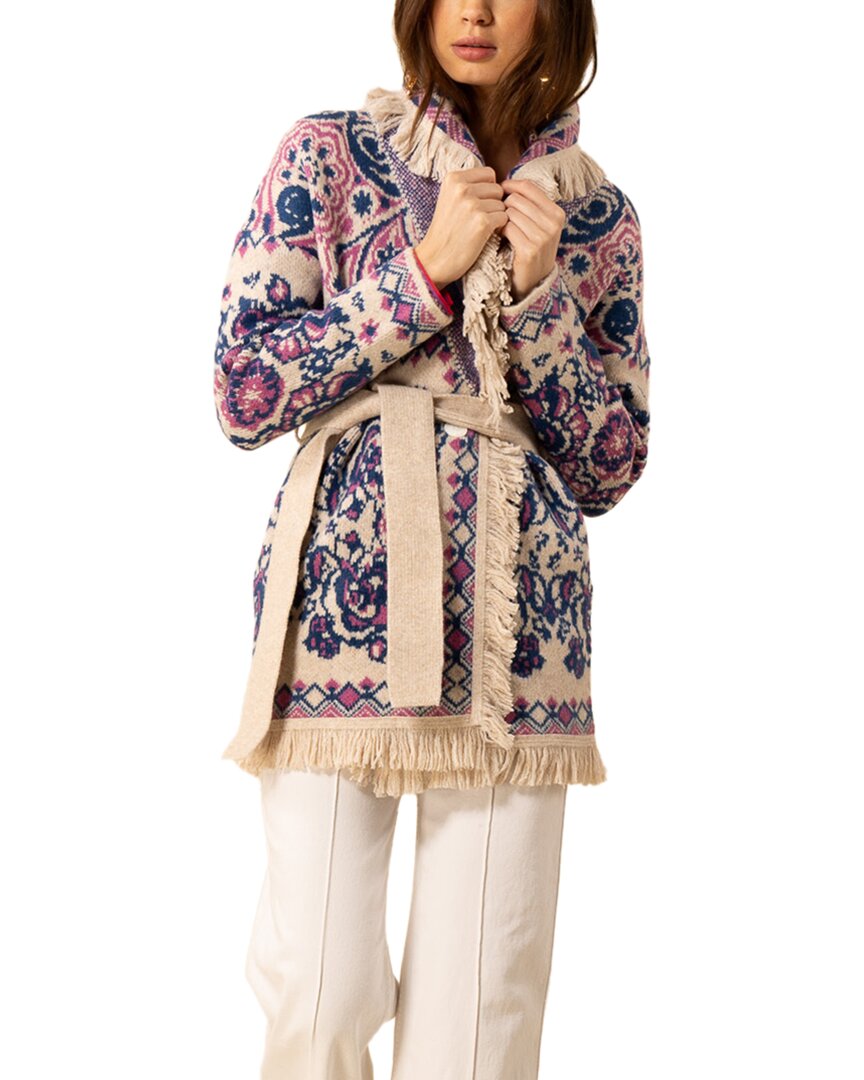 Hale Bob Haisley Wool-blend Cardigan In Purple