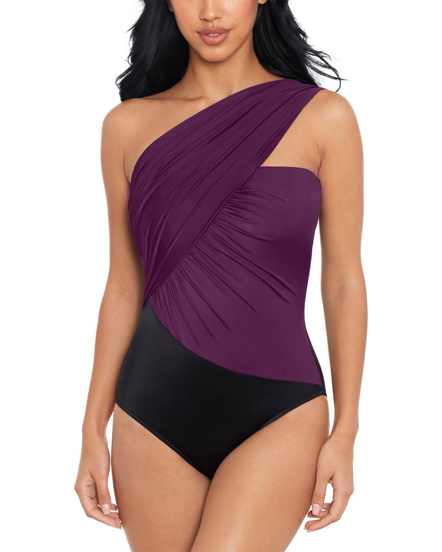 Magicsuit Goddess Colorblock One-shoulder Convertible One-piece Swimsuit