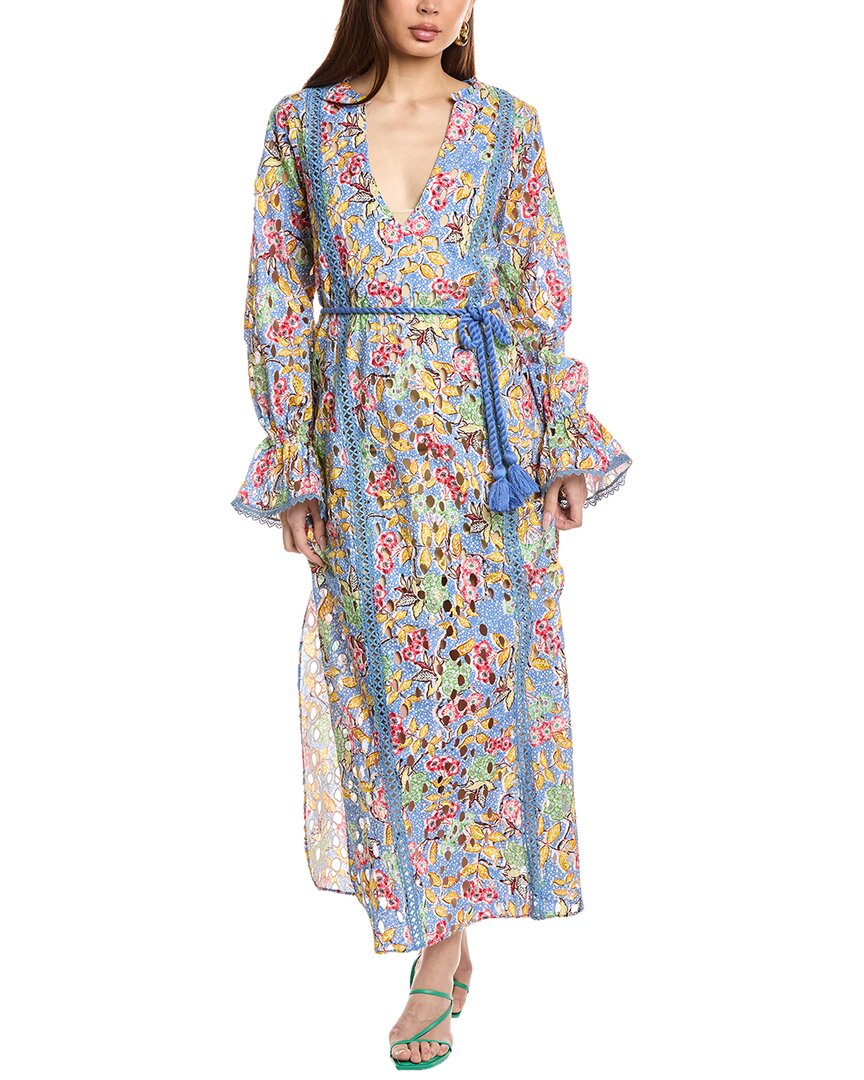 Hemant & Nandita Lace Kaftan In Blue