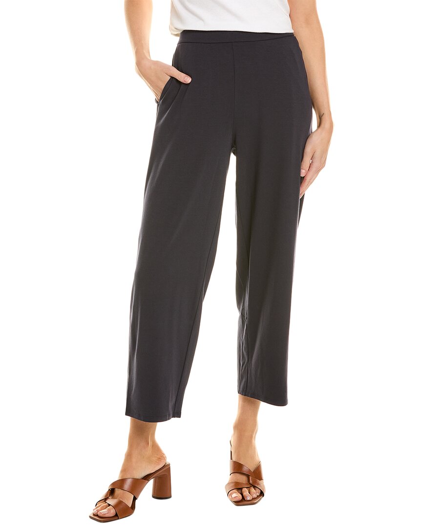 Eileen Fisher Petite Straight Ankle Pant In Blue
