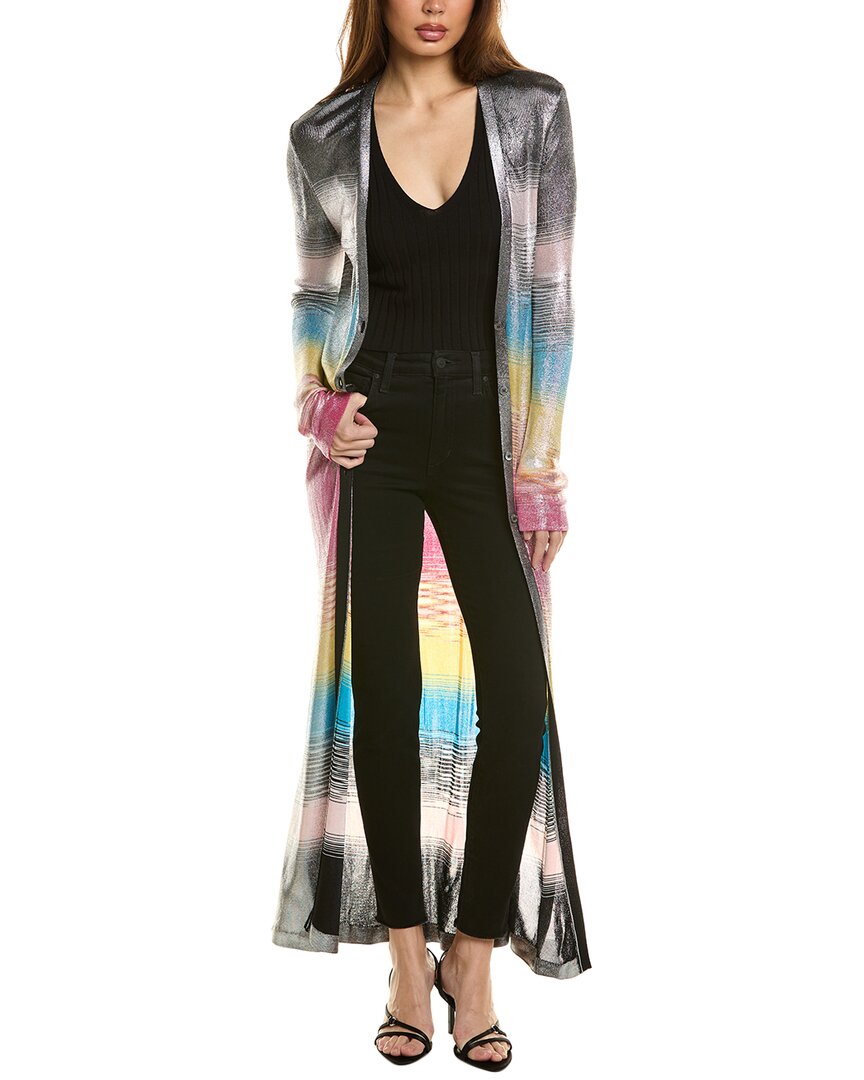 Missoni Long Cardigan In Silver