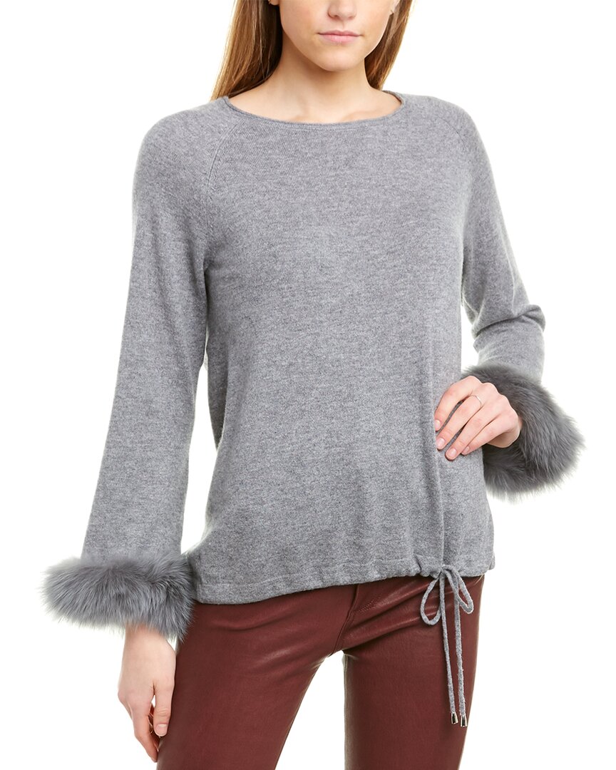 Incashmere Cashmere Pullover In Grey