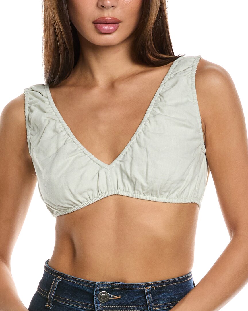 Weworewhat Bralette Linen-blend Top