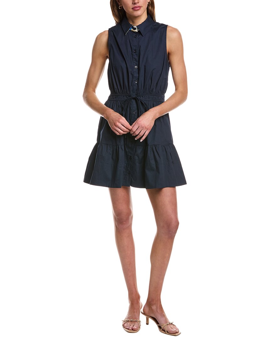 Jacquie The Label Paige Mini Dress In Navy