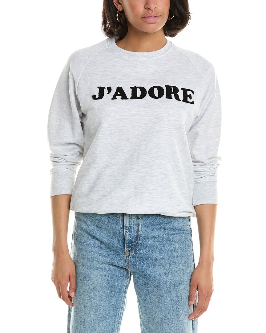 Shop South Parade J'adore Sweatshirt In Grey