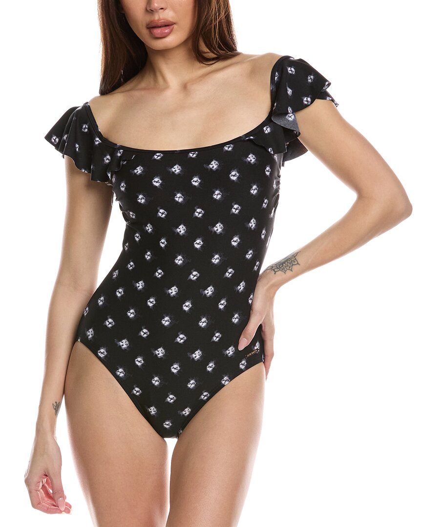 Vince Camuto Off-shoulder One-piece In Black