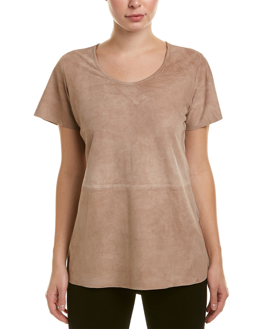 Image of AS by DF Leia Suede Top