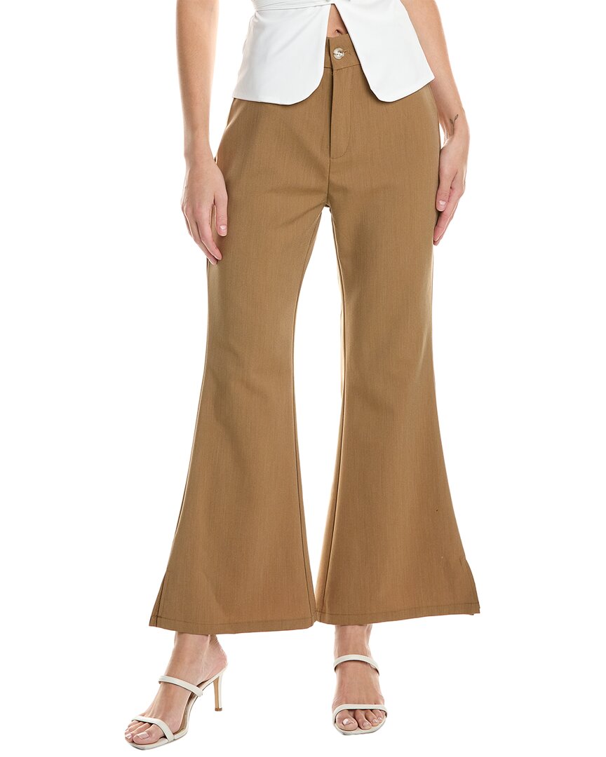 FEMME SOCIETY FEMME SOCIETY LINEN-BLEND PANT 