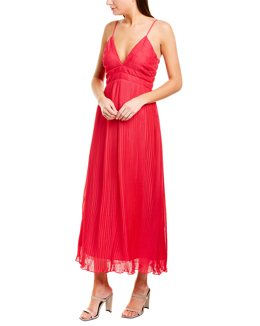 Image of LA MAISON TALULAH Raspberry Sorbet Midi Dress