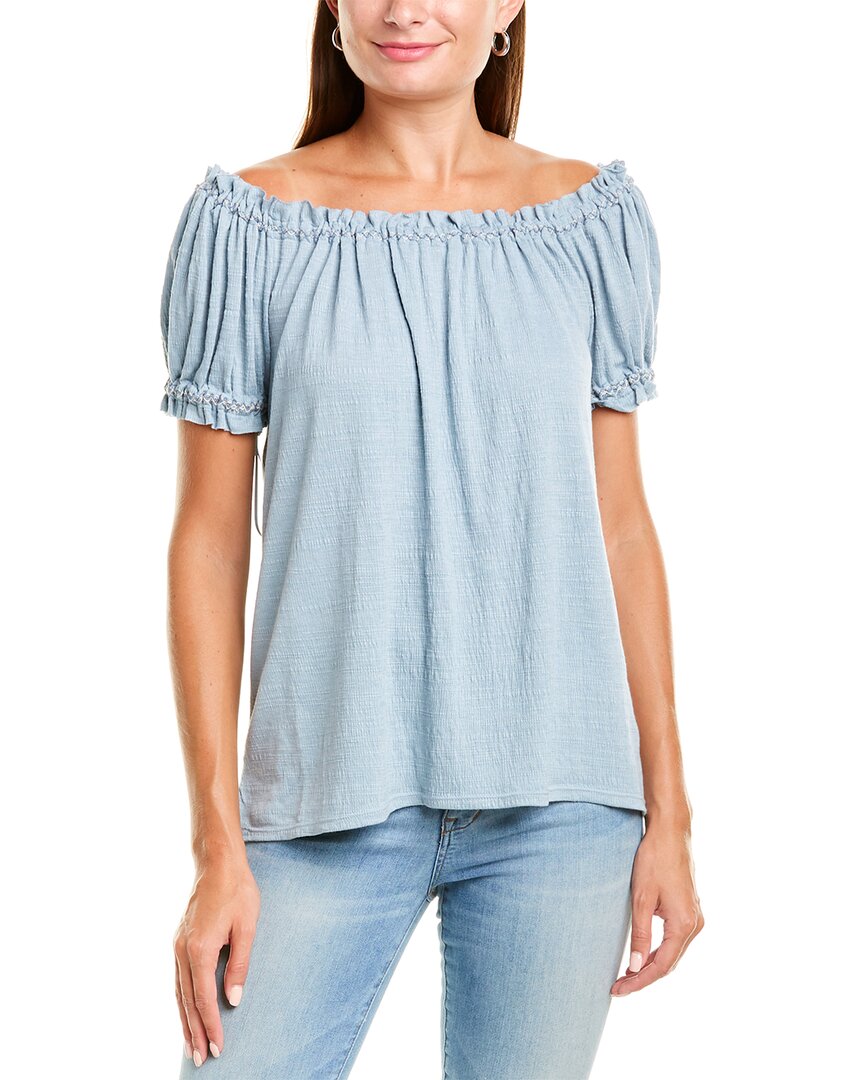 Image of Max Studio Tonal Stitch Top