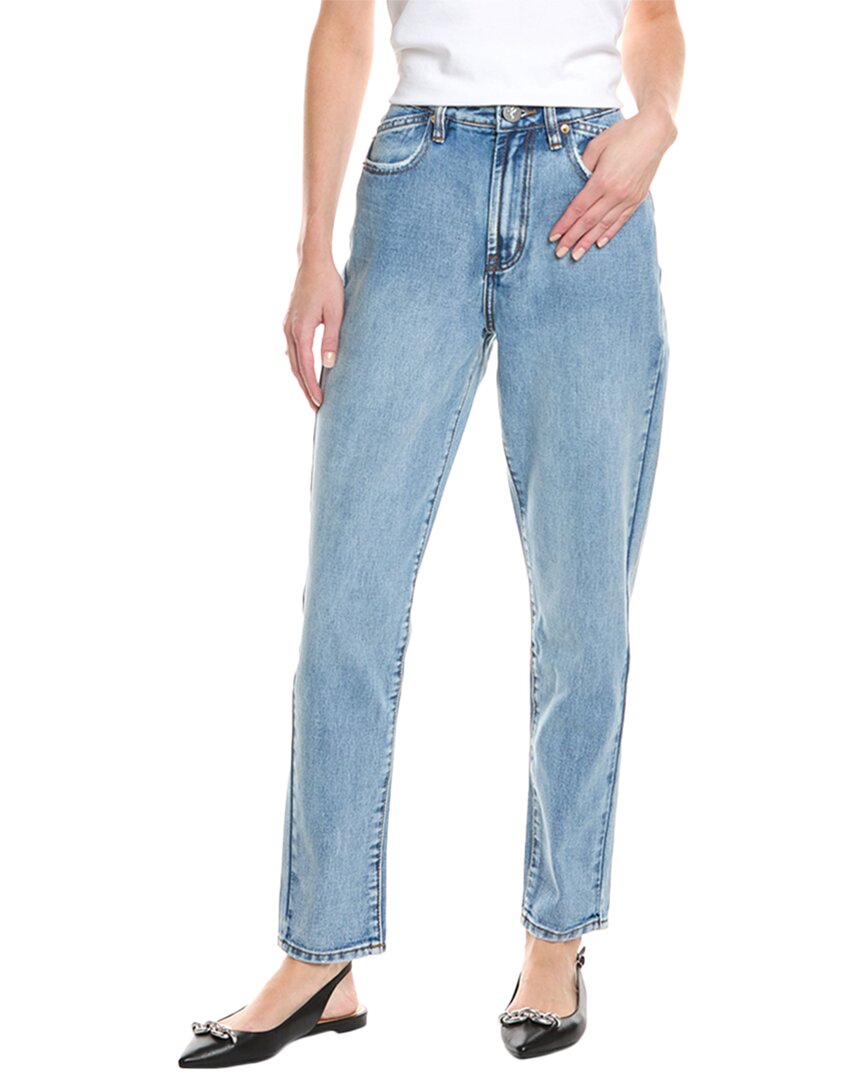 One Teaspoon Legends Berlin Blue High Waist Mom Jean In Blue