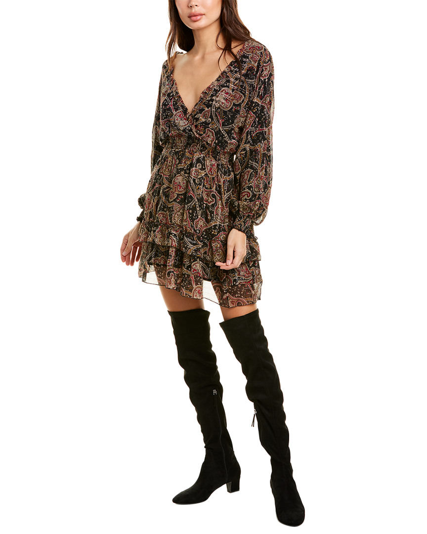 Image of The Kooples Tanger Silk-Blend A-Line Dress