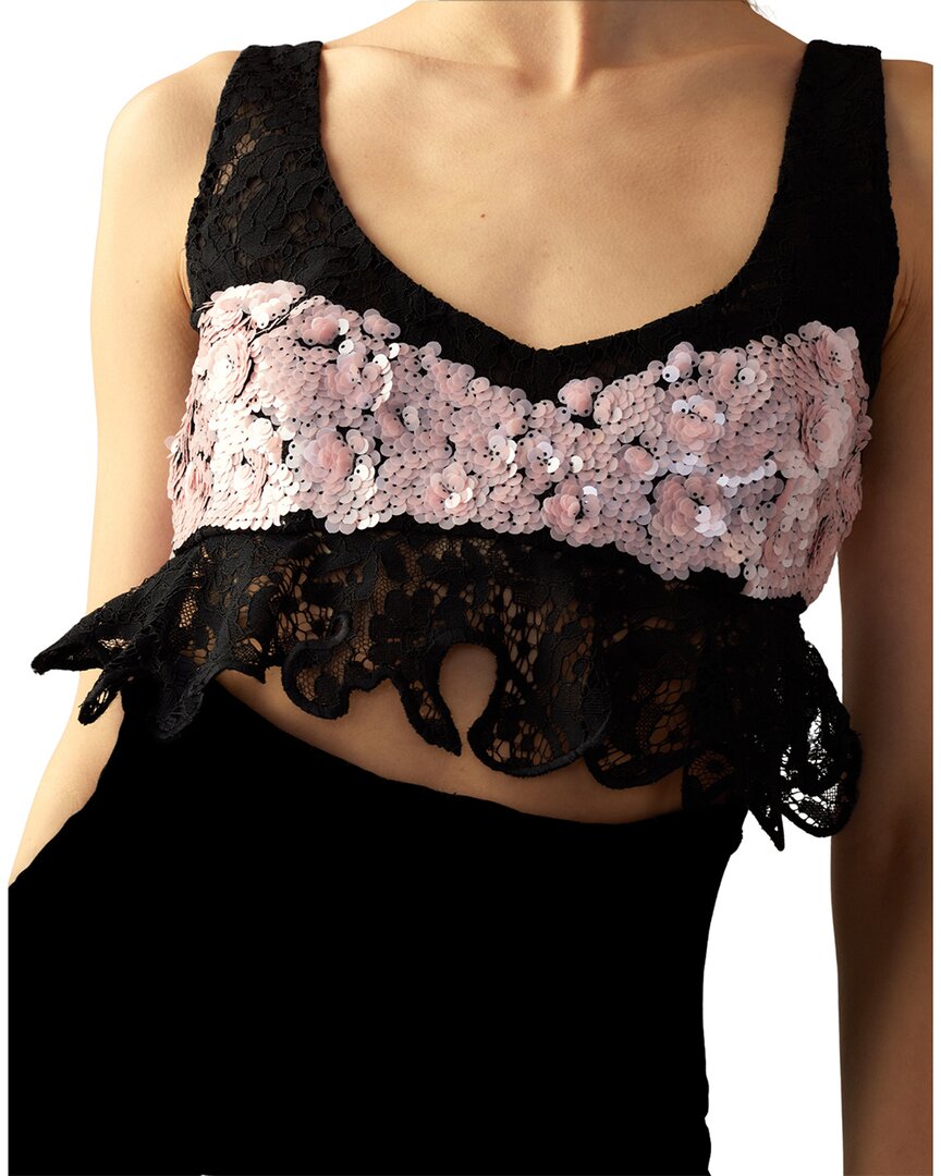 Cynthia Rowley The Cosmo Sequin Knit Top
