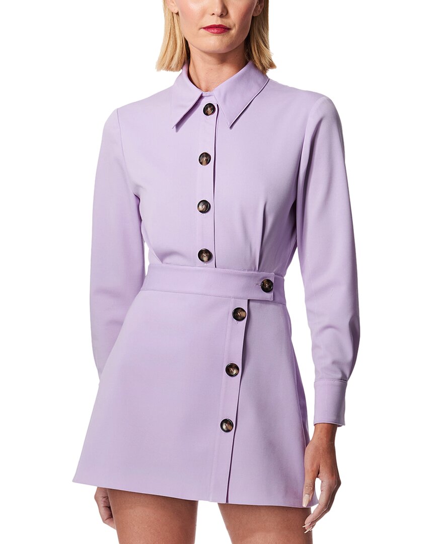 Carolina Herrera Long-sleeve Wrap Mini Shirtdress