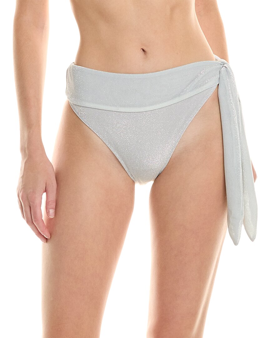 Ramy Brook Nova Bikini Bottom In Silver