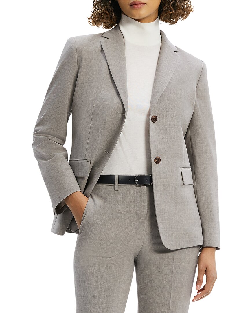 THEORY THEORY SLIM WOOL-BLEND BLAZER