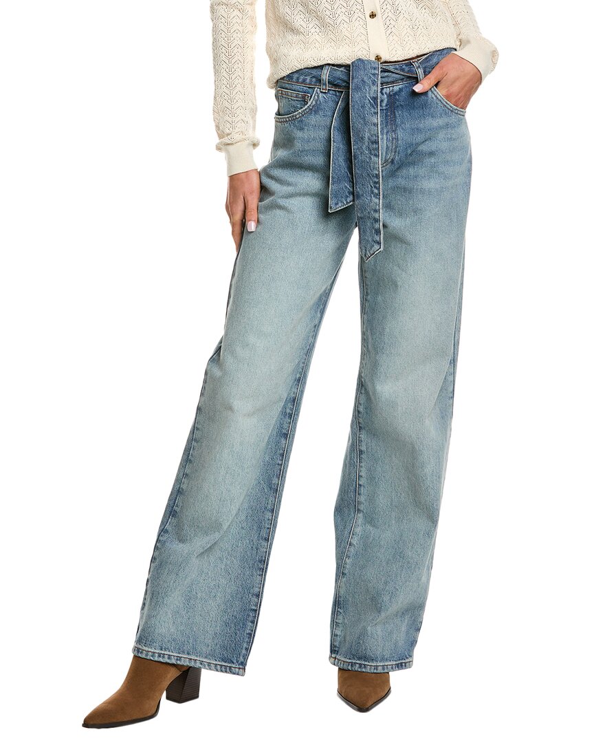 Ba&sh Ba & Sh Eugene High Rise Jeans In Blue Jeans In Blue