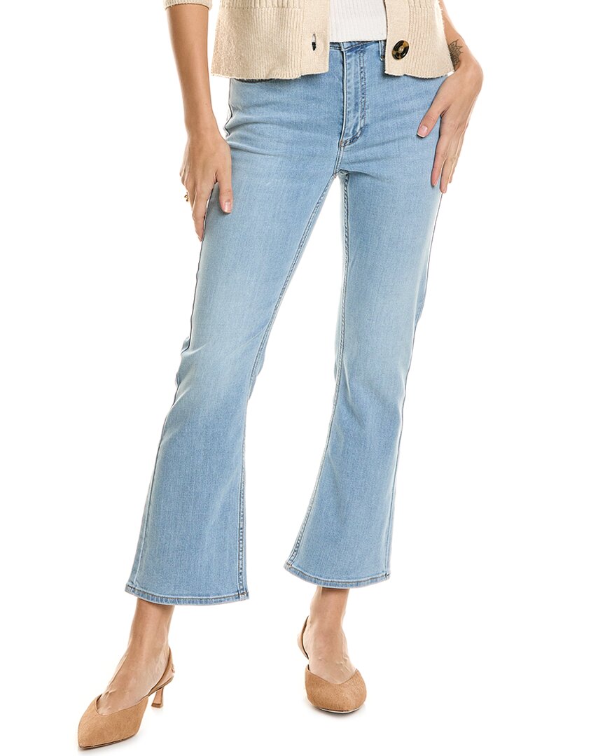 Rag & Bone Piper Mid-rise Light Wash Crop Bootcut Jean In Blue