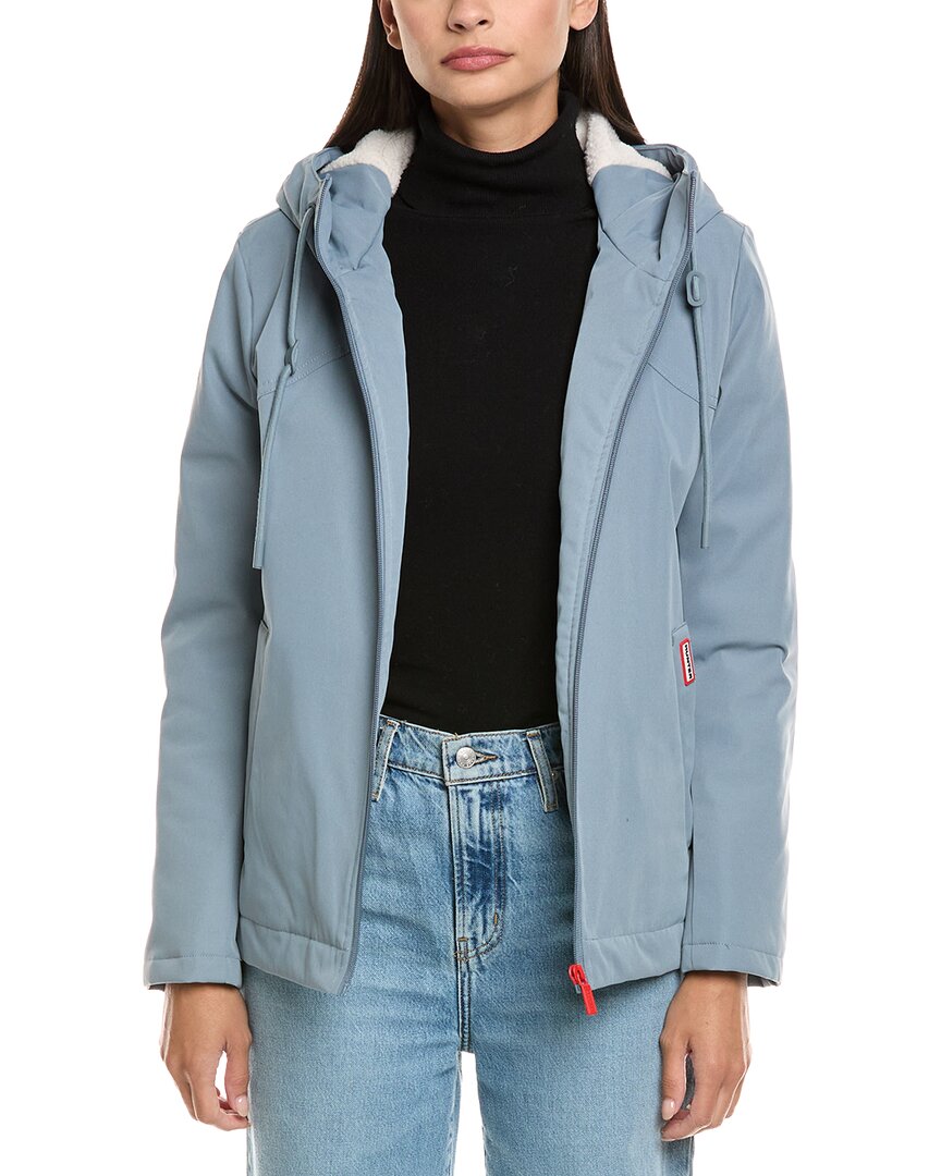 Hunter Blake Short Rain Jacket In Blue