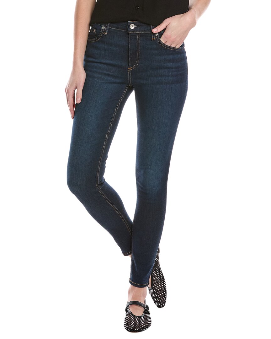 Shop Rag & Bone Cate Mid-rise Carmen Skinny Jean In Blue