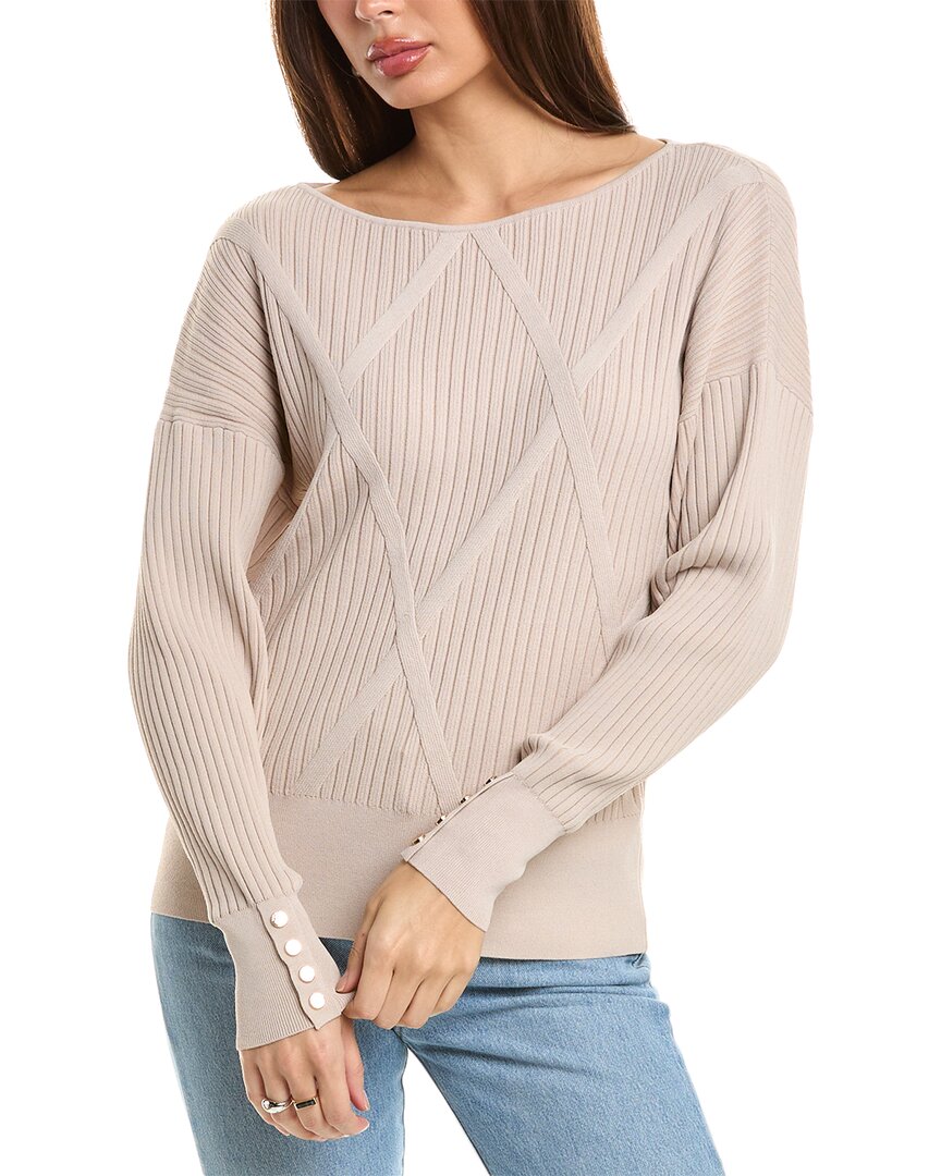 Elie Tahari Dolman Top In Beige