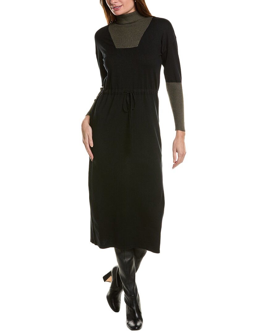 Yal New York Turtleneck Sweaterdress In Green