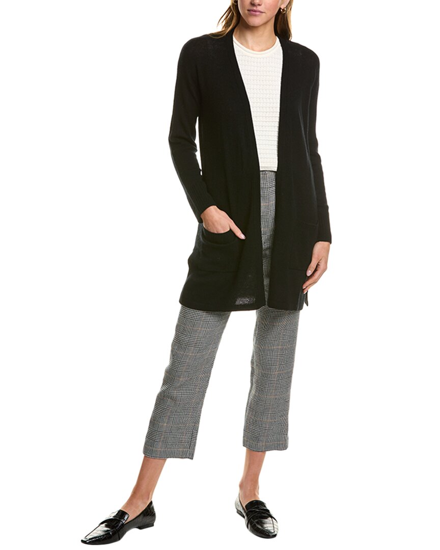 Hannah Rose Wool & Cashmere-blend Cardigan In Black