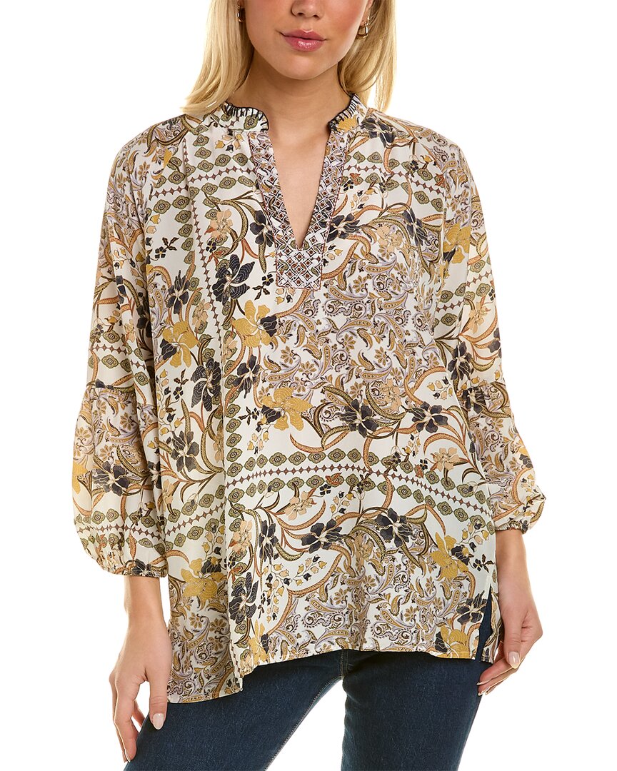 Johnny Was Phoenix Silk Tunic Top