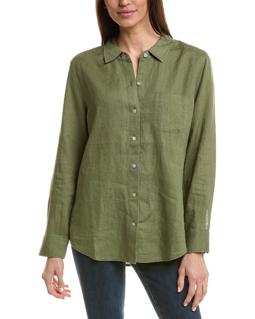 Tommy Bahama Coastalina Relaxed Linen Shirt In Green