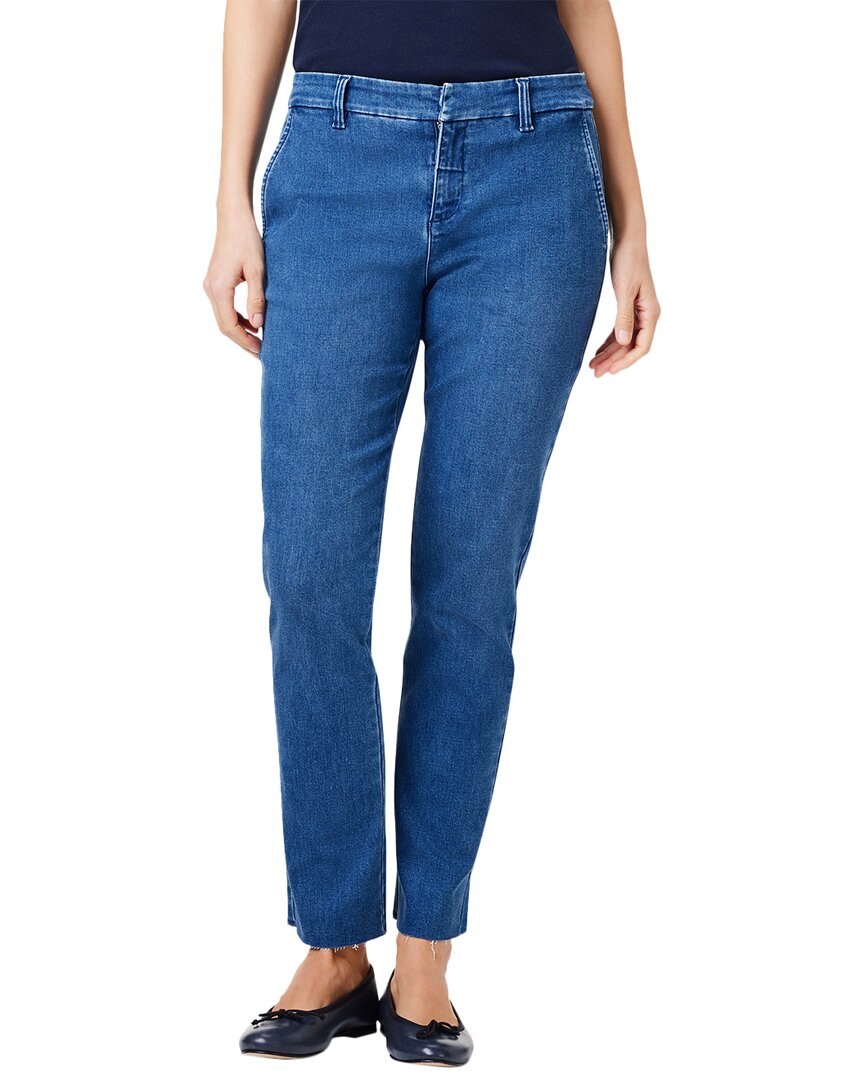Nic + Zoe Nic+zoe Petites High Rise Straight Trouser Jeans In Gulfstream