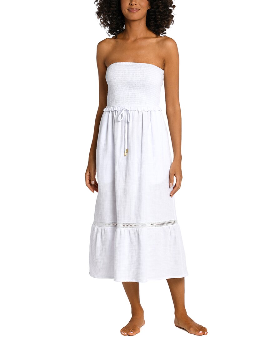 Shop La Blanca Seaside Covers Strapless Midi Dress
