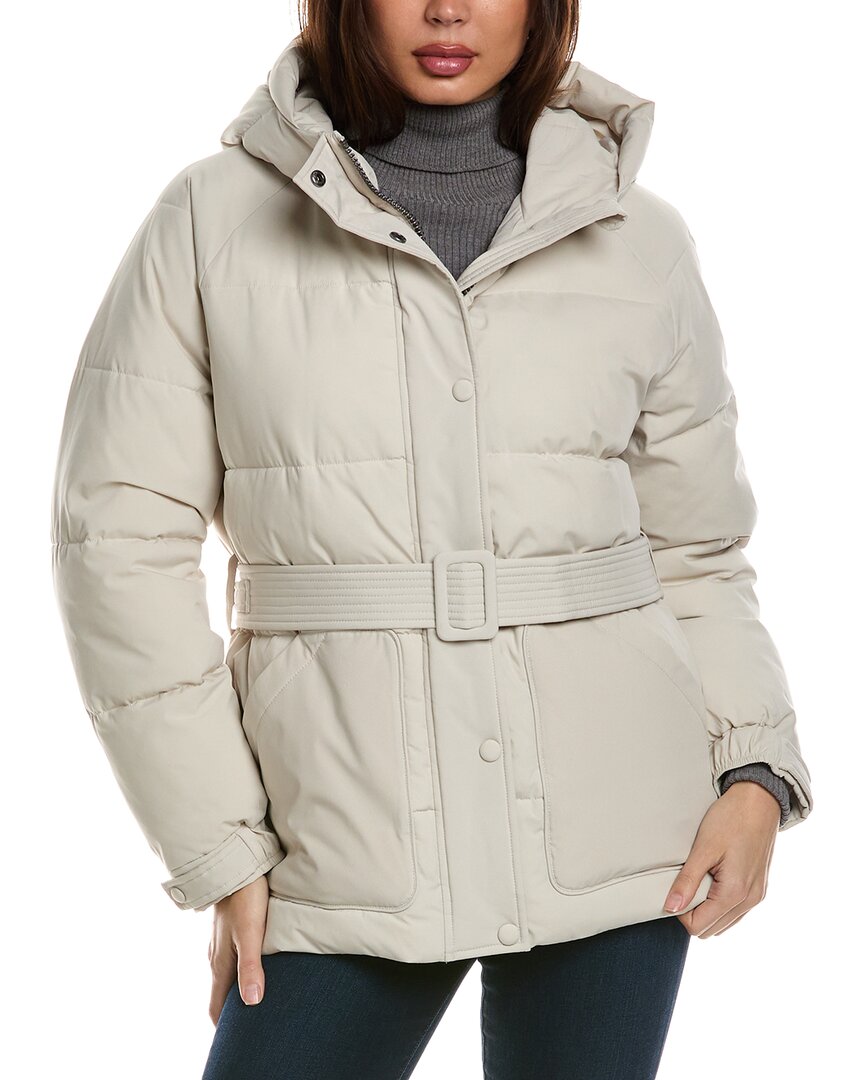 Noize Bonita Holographic Belted Parka