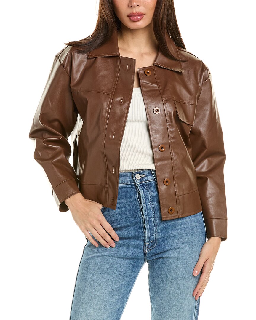 Shop To My Lovers Cropped Jacket In Brown