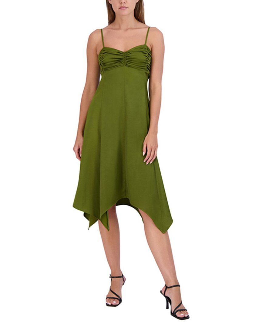 Shop Bcbgeneration Hanky Hem Slip Dress In Green