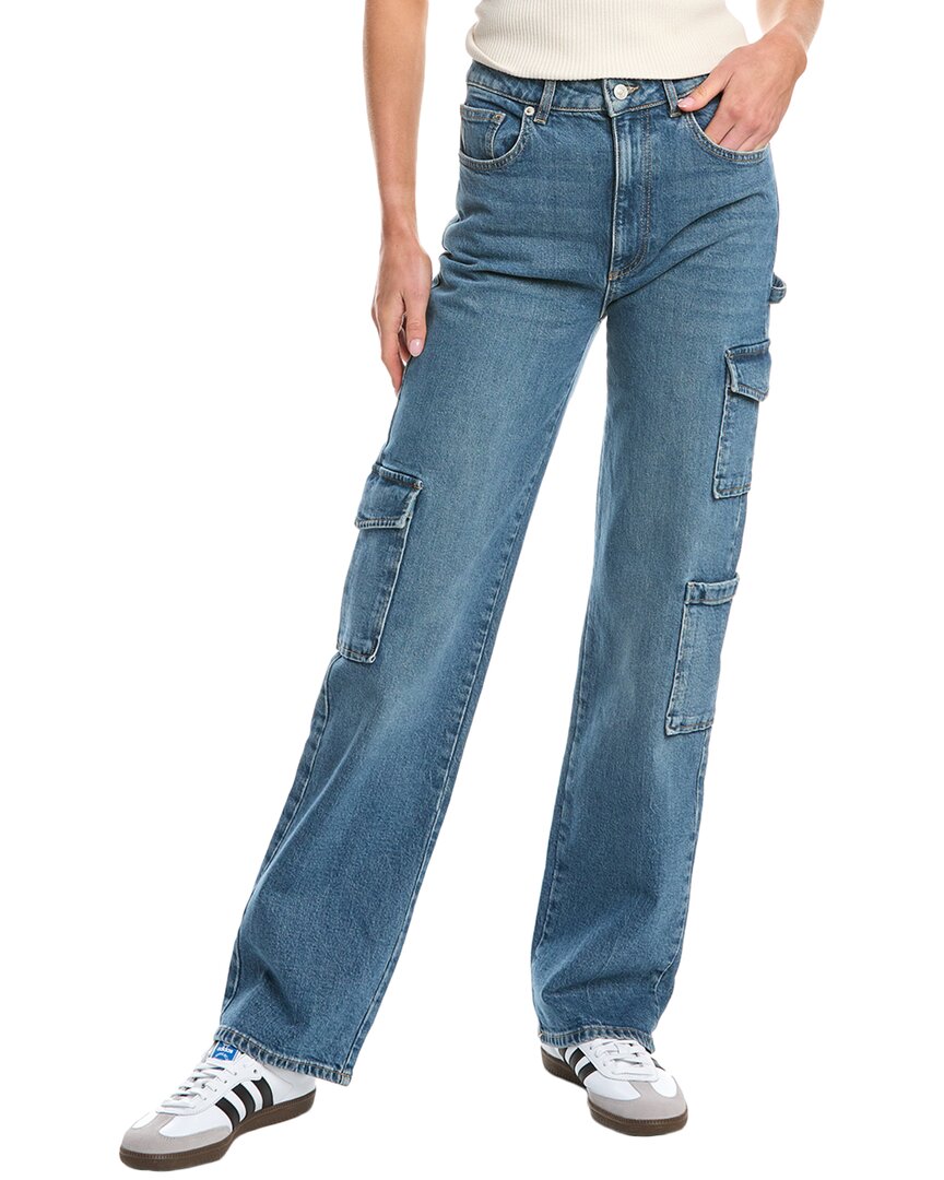 Ba&sh Blue Straight Cargo Jean In Blue