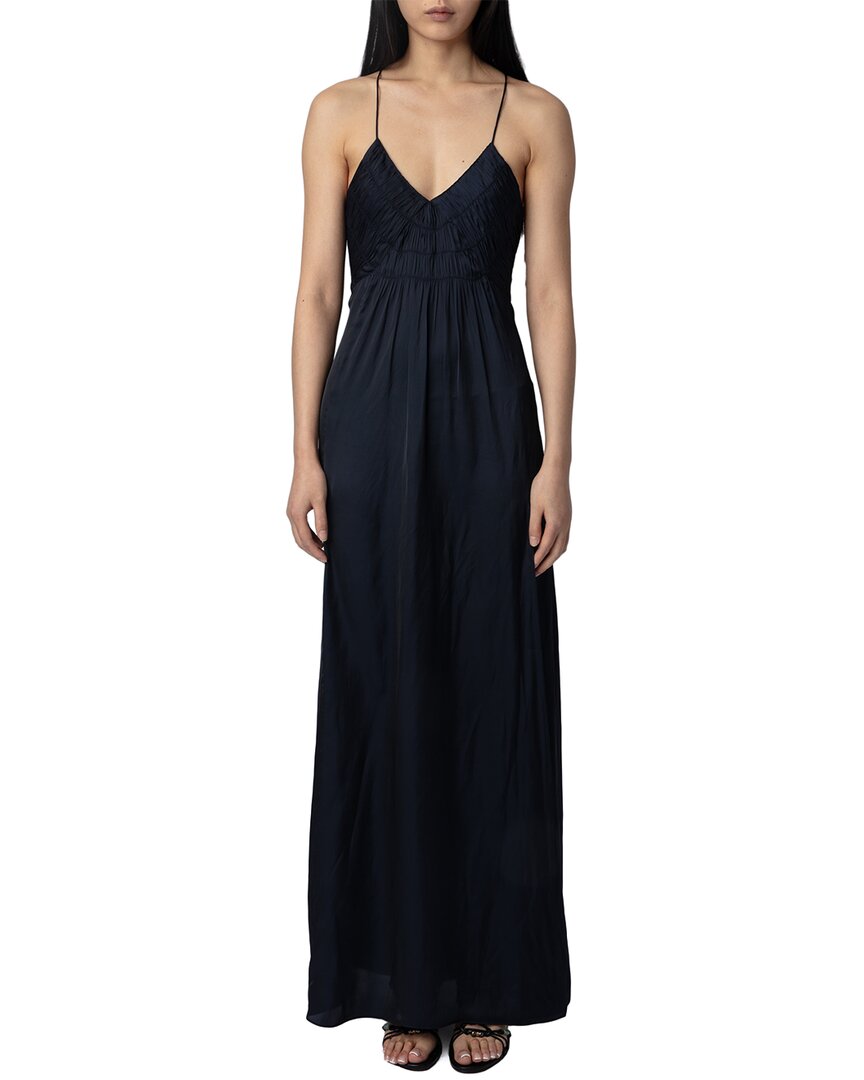 Zadig & Voltaire Rayonne Satin Maxi Dress