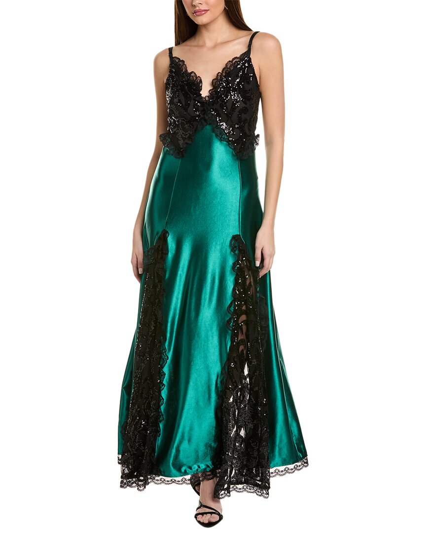 green emerald velvet dress Anais Artistic Floral Print Pleated Midi Dress  Shop Beulah Style