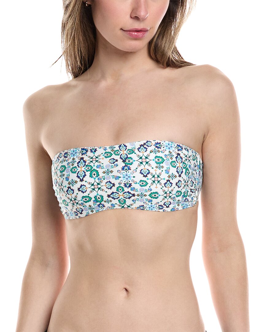 Shop Monte And Lou Monte & Lou Charmed Bandeau Top In Green