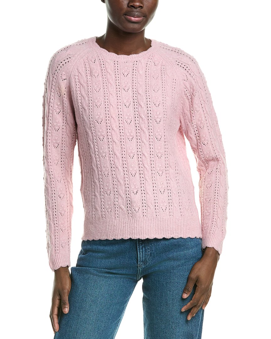 Design History Raglan Sweater In Pink