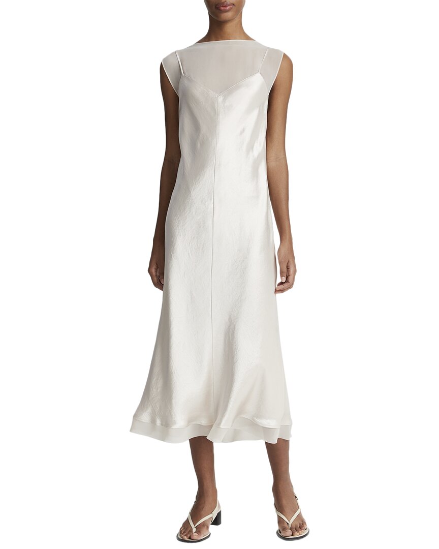 VINCE VINCE CHIFFON LAYERED SLIP DRESS