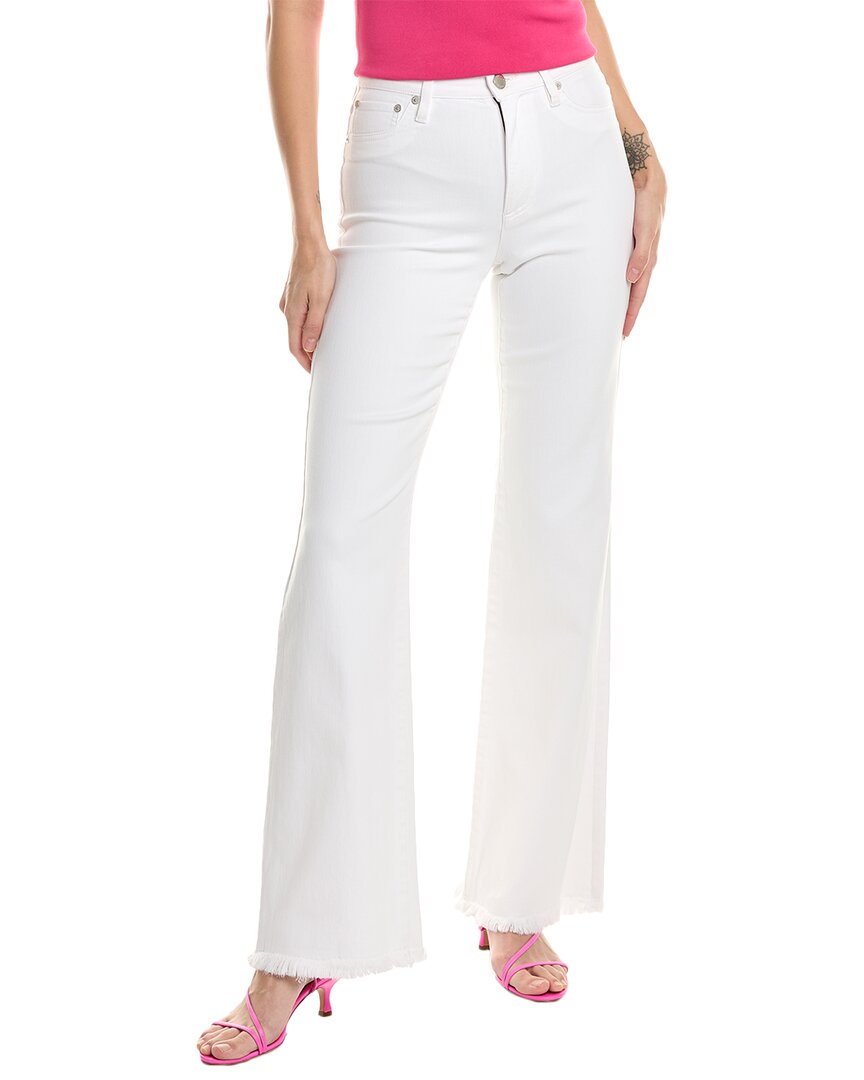 Shop Alice And Olivia Alice + Olivia Fabulous 70s Bootcut Jean In White